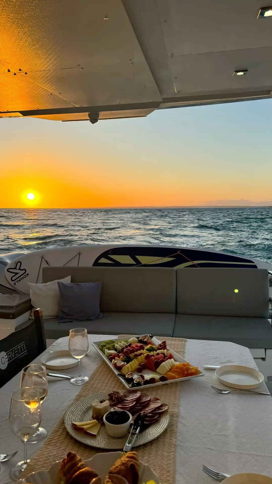 Fine dining on board